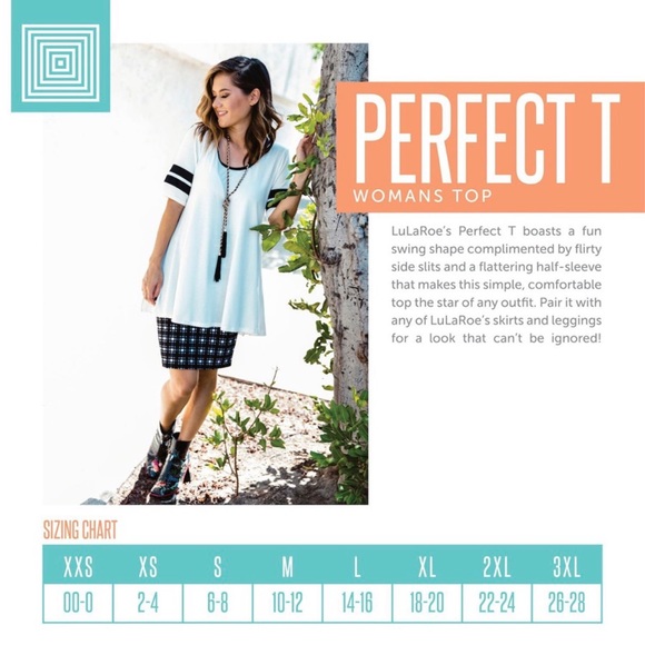 LuLaRoe Floral Print Perfect T - Picture 6 of 8